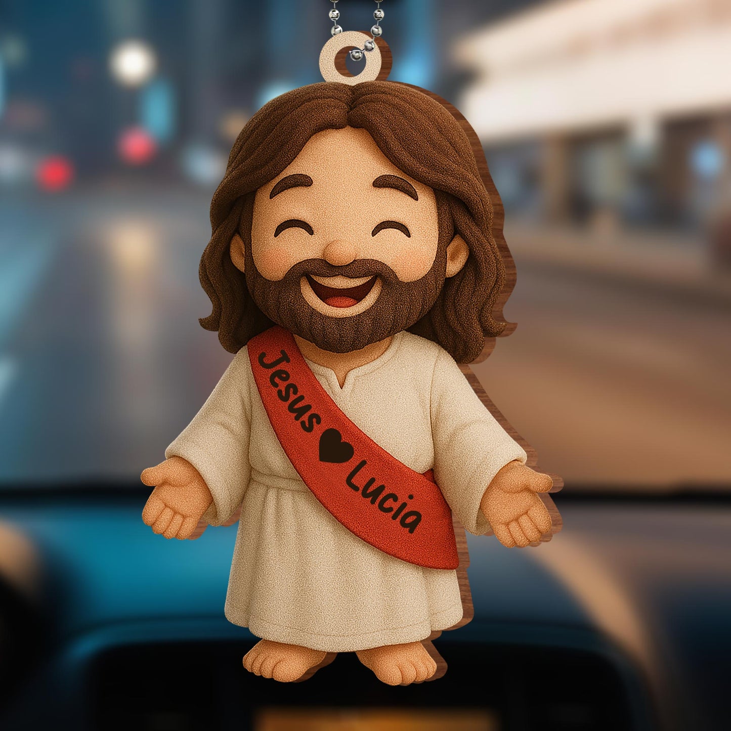 Jesus Loves You Car Hanging Ornament