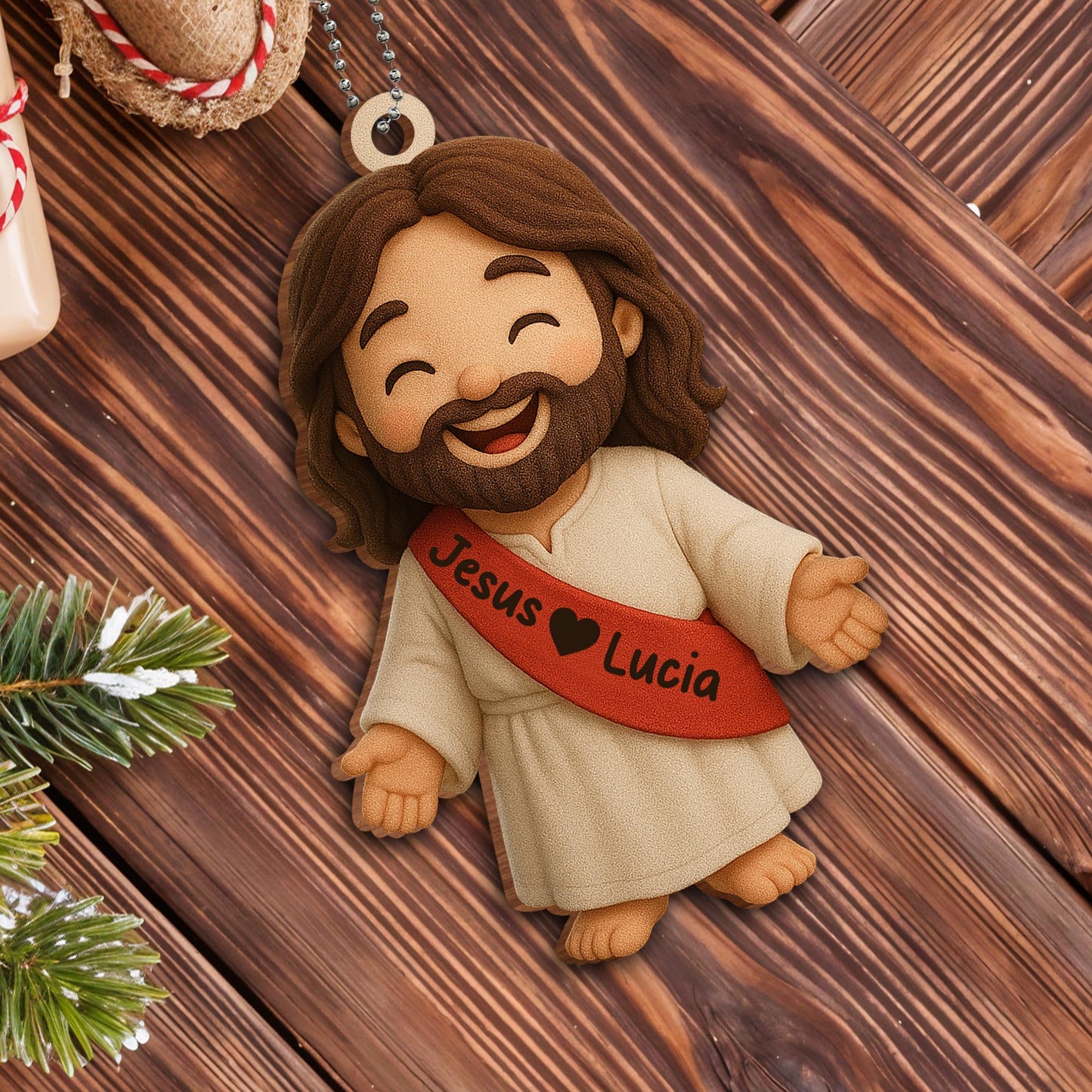 Jesus Loves You Car Hanging Ornament