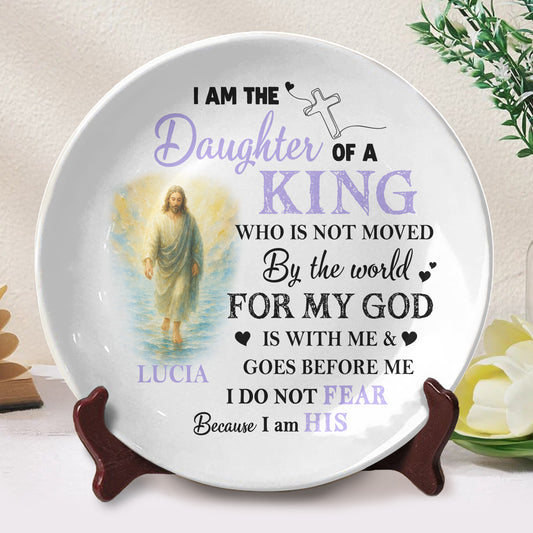 I Am The Daughter Of A King, Religious Figure And Cross