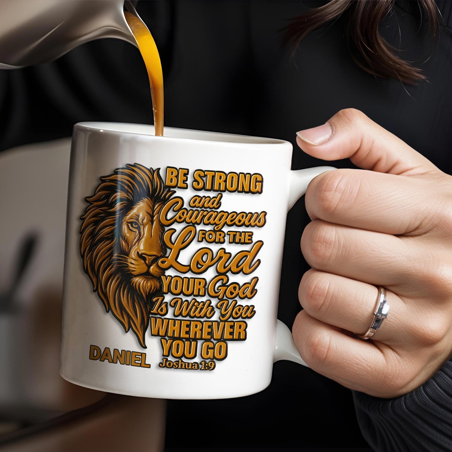 Be Strong and Courageous For The Lord Your God Is With You Wherever You Go, Lion