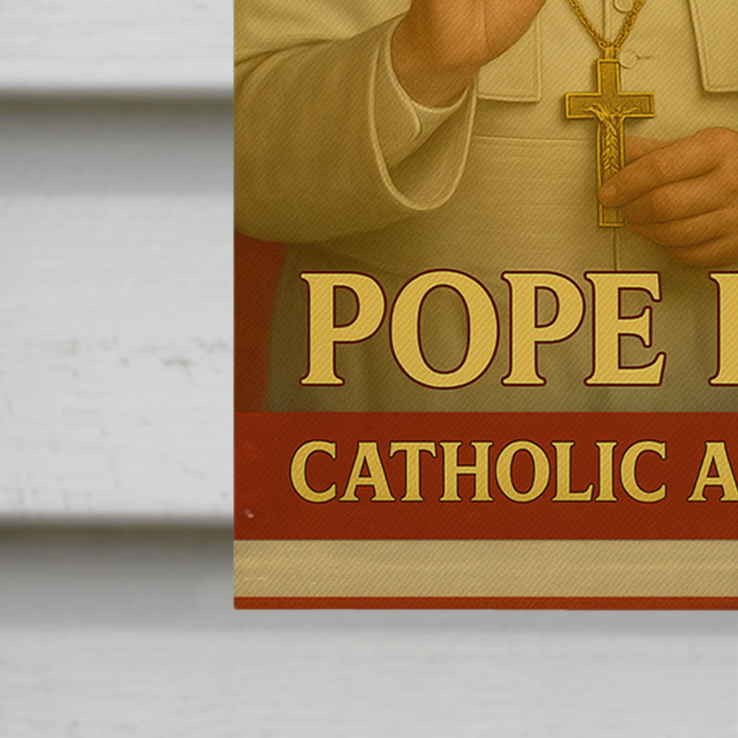 Pope Leo XIV Catholic America's Pride, Pope and Jesus with American Flag