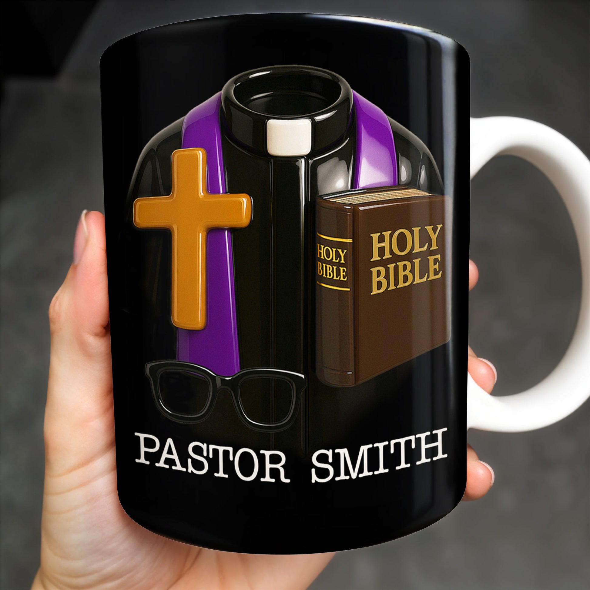 Pastor Smith, Cross, Glasses and Holy Bible