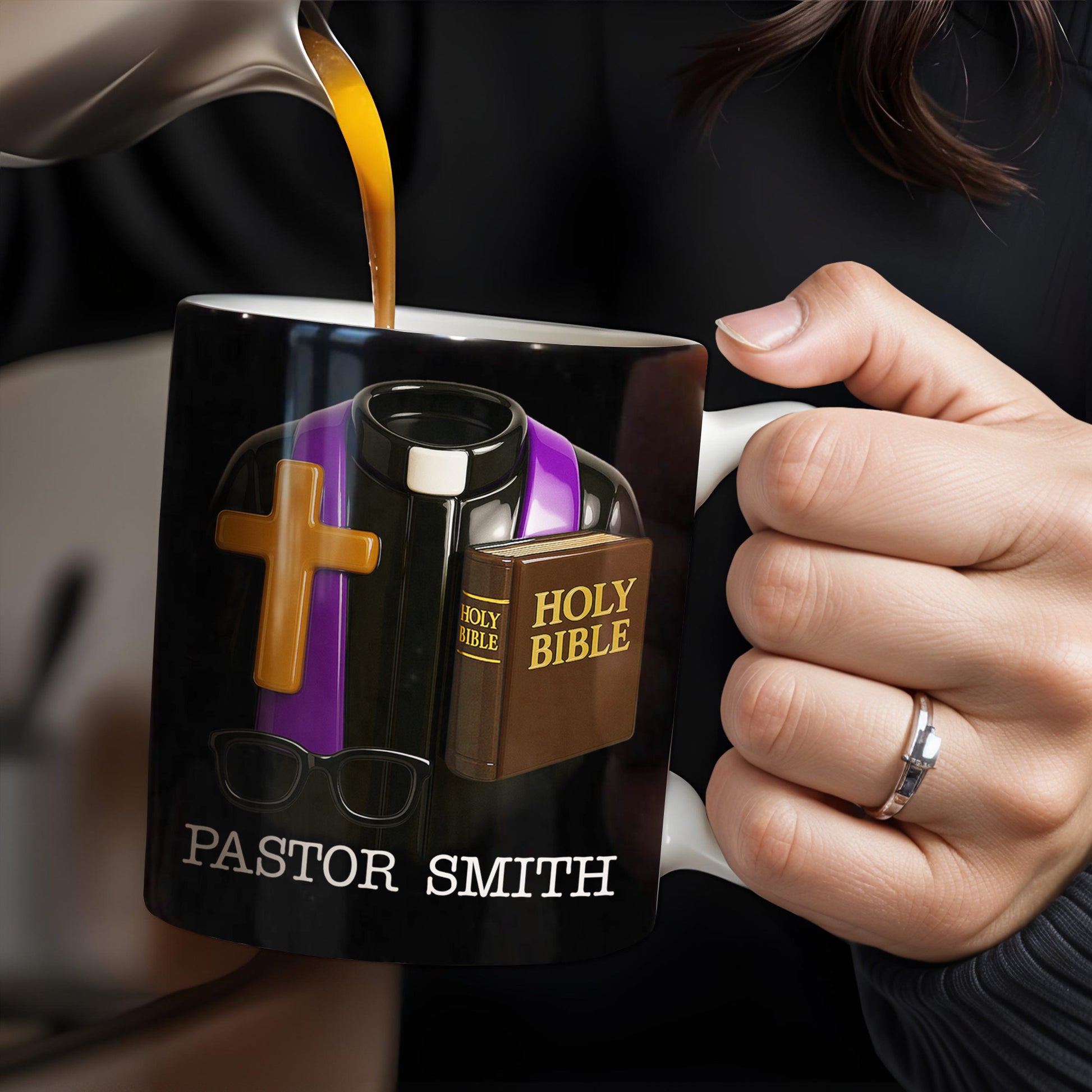 Pastor Smith, Cross, Glasses and Holy Bible