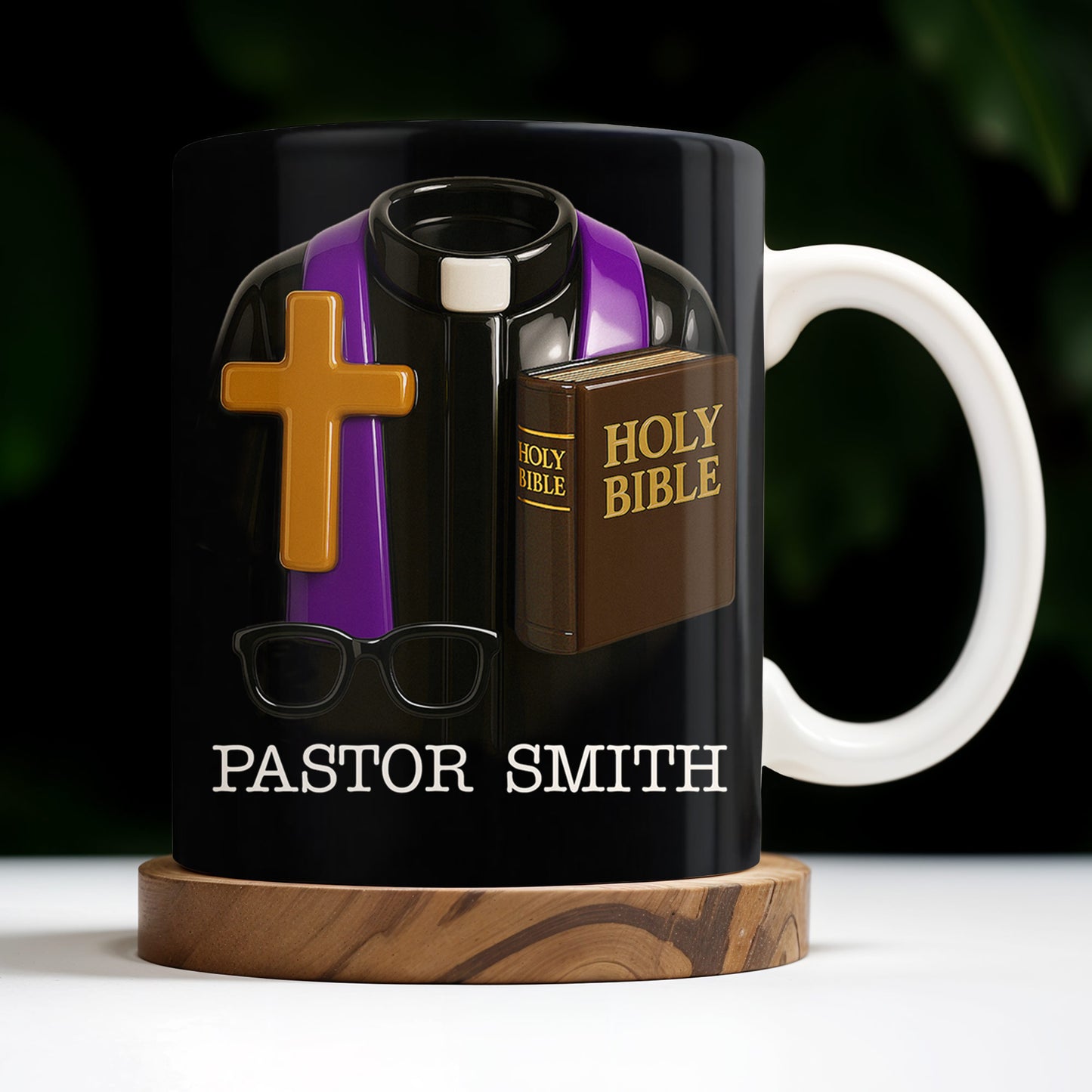 Pastor Smith, Cross, Glasses and Holy Bible