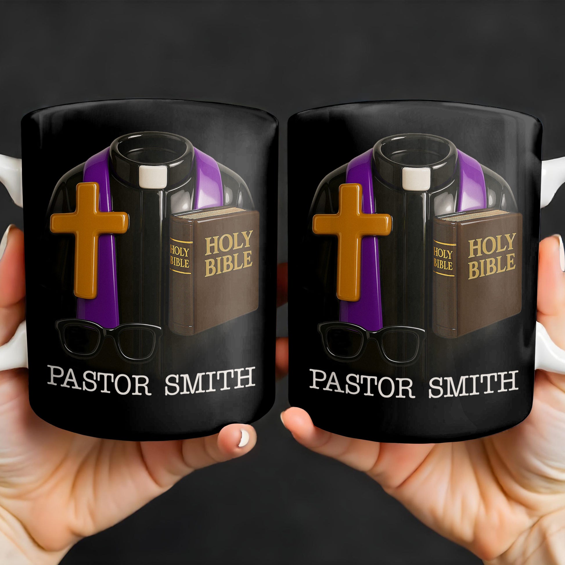 Pastor Smith, Cross, Glasses and Holy Bible