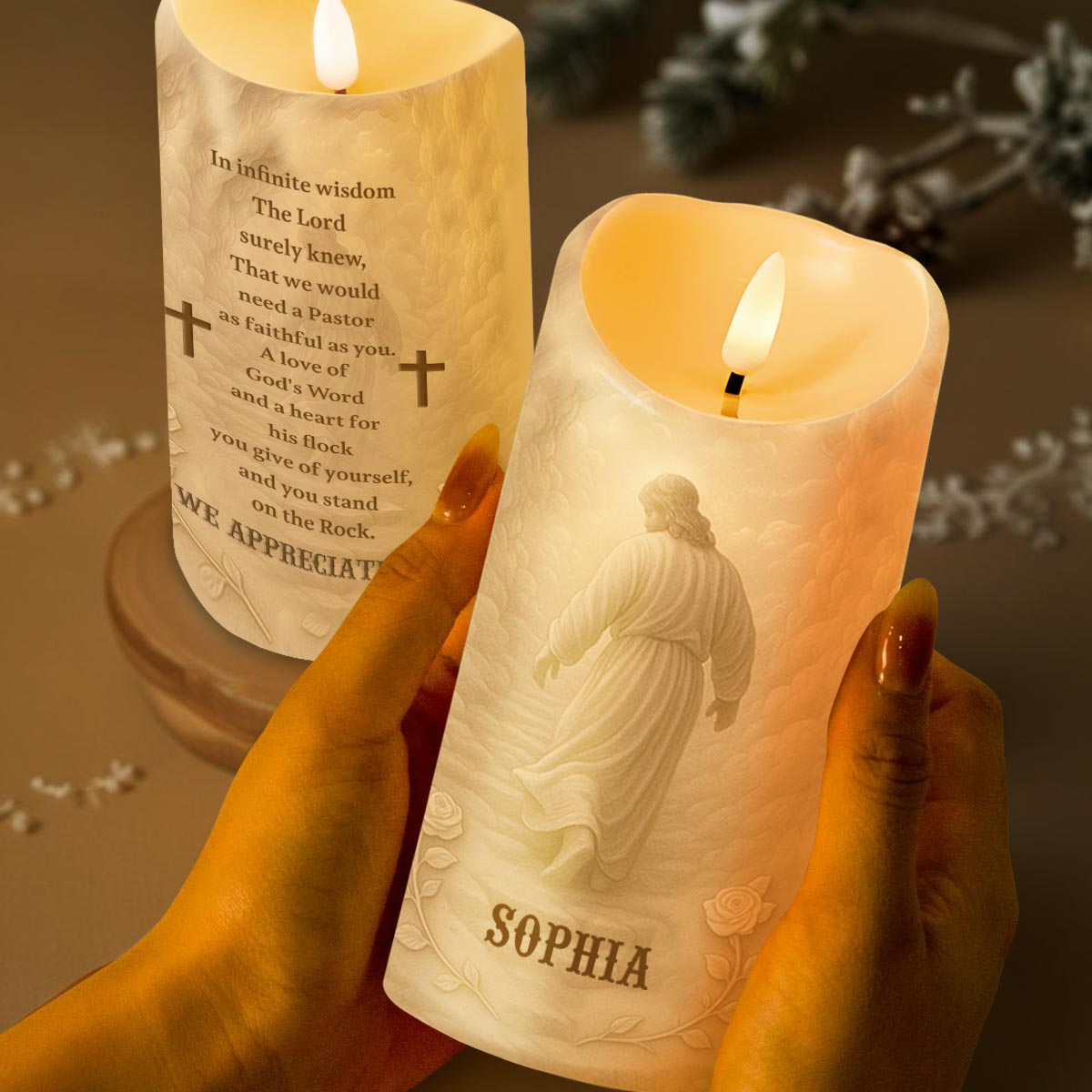 In Infinite Wisdom The Lord, Cross and Religious Figure