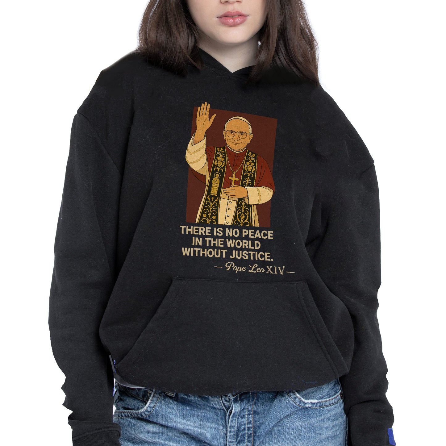 There is no peace in the world without justice, Pope and Religious Robe
