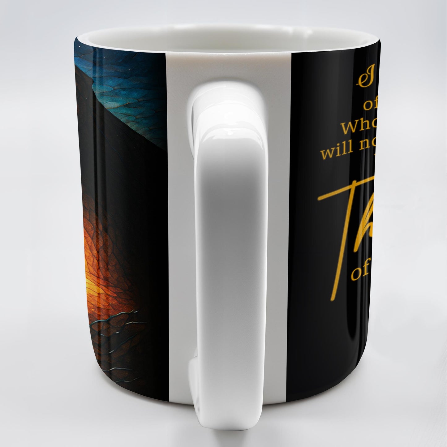 I Am The Light Of The World, Cross and Heart Coffee Mug