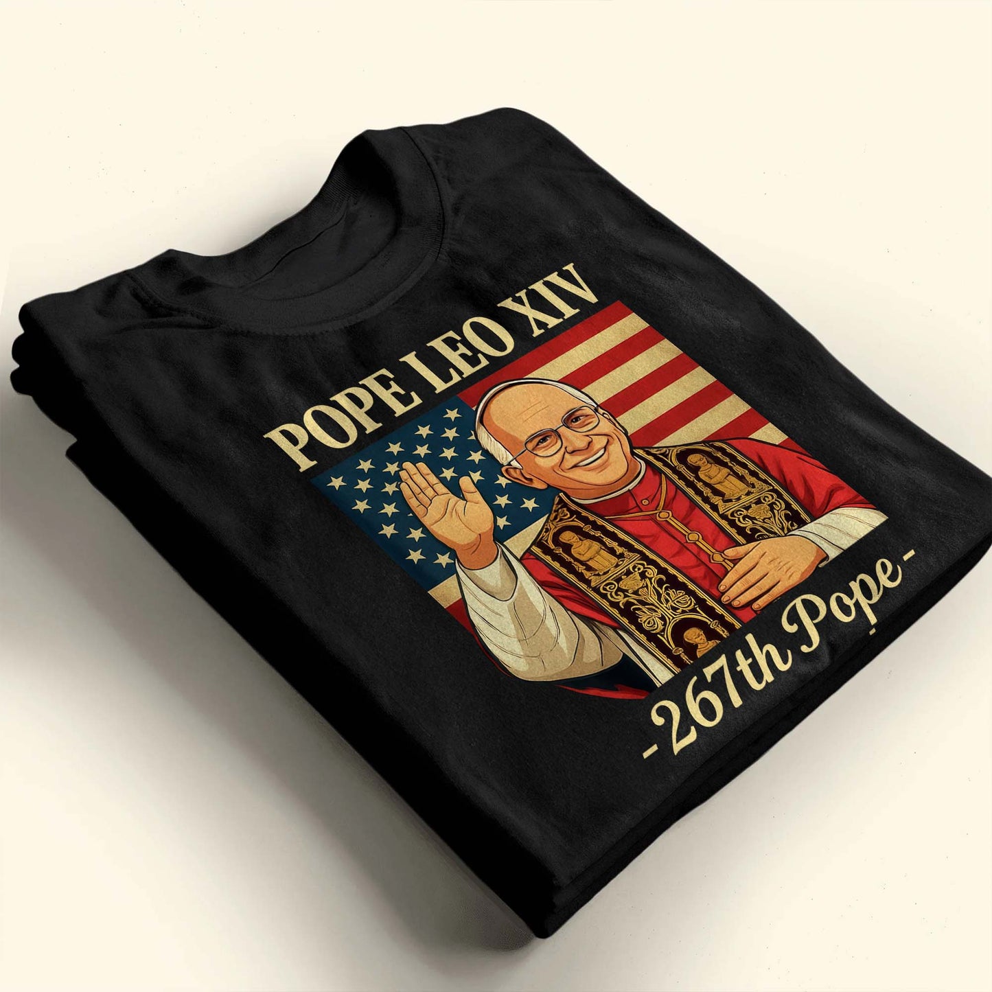 Pope Leo XIV, 267th Pope, American Flag