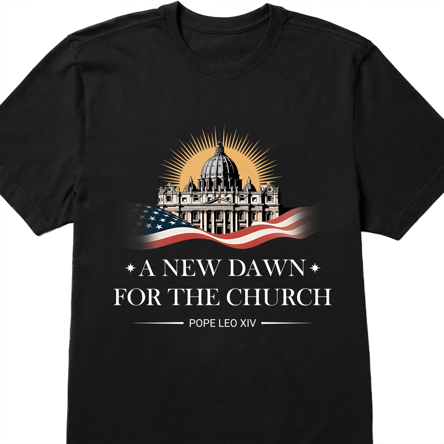 A New Dawn For The Church, Catholic Church and American Flag