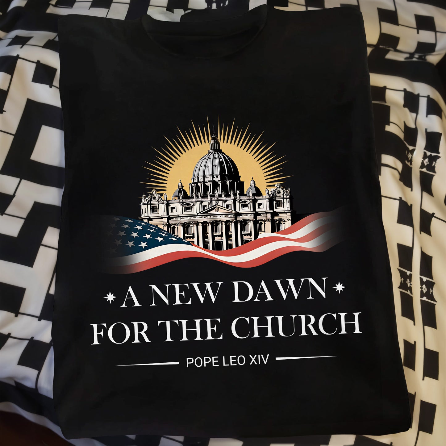 A New Dawn For The Church, Catholic Church and American Flag