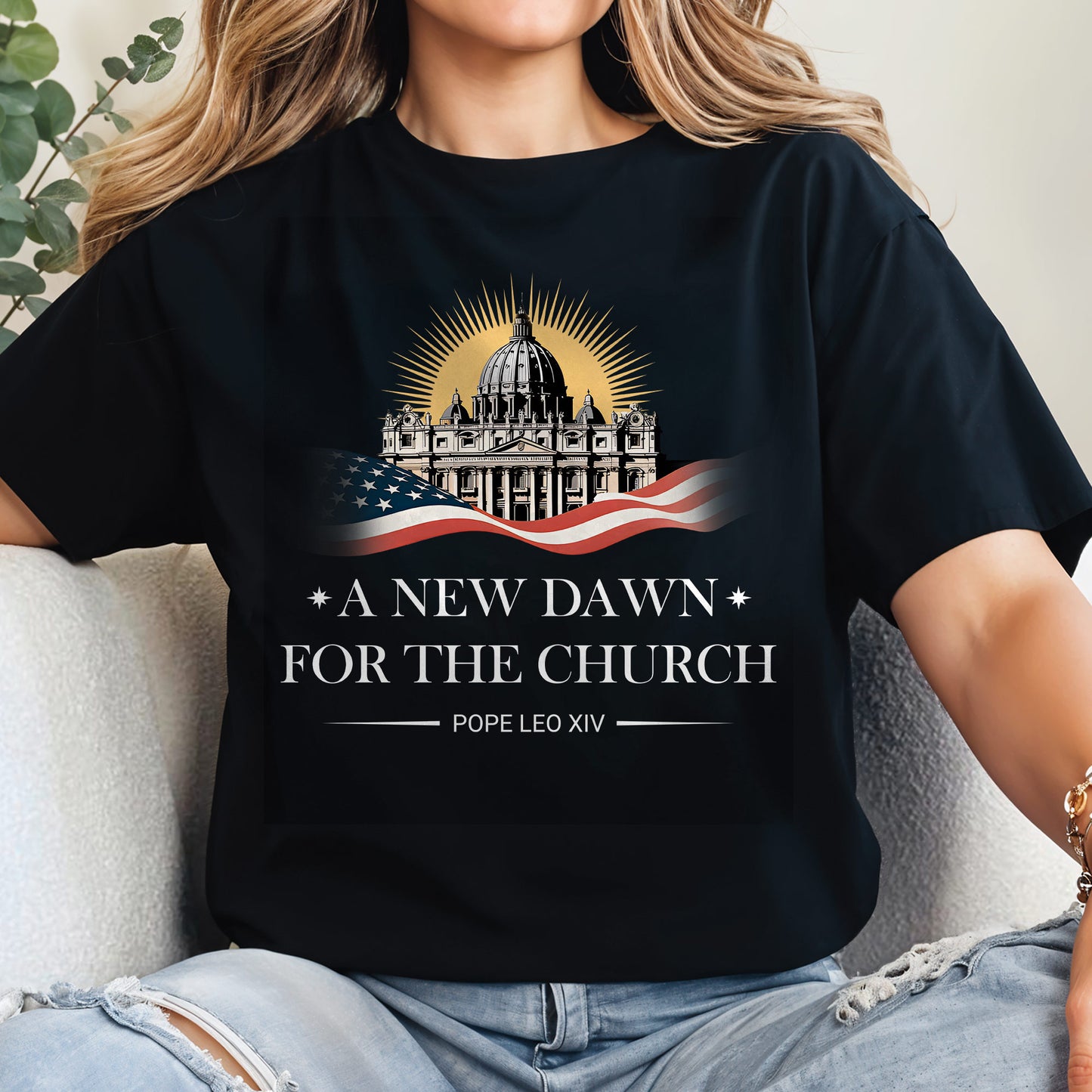 A New Dawn For The Church, Catholic Church and American Flag