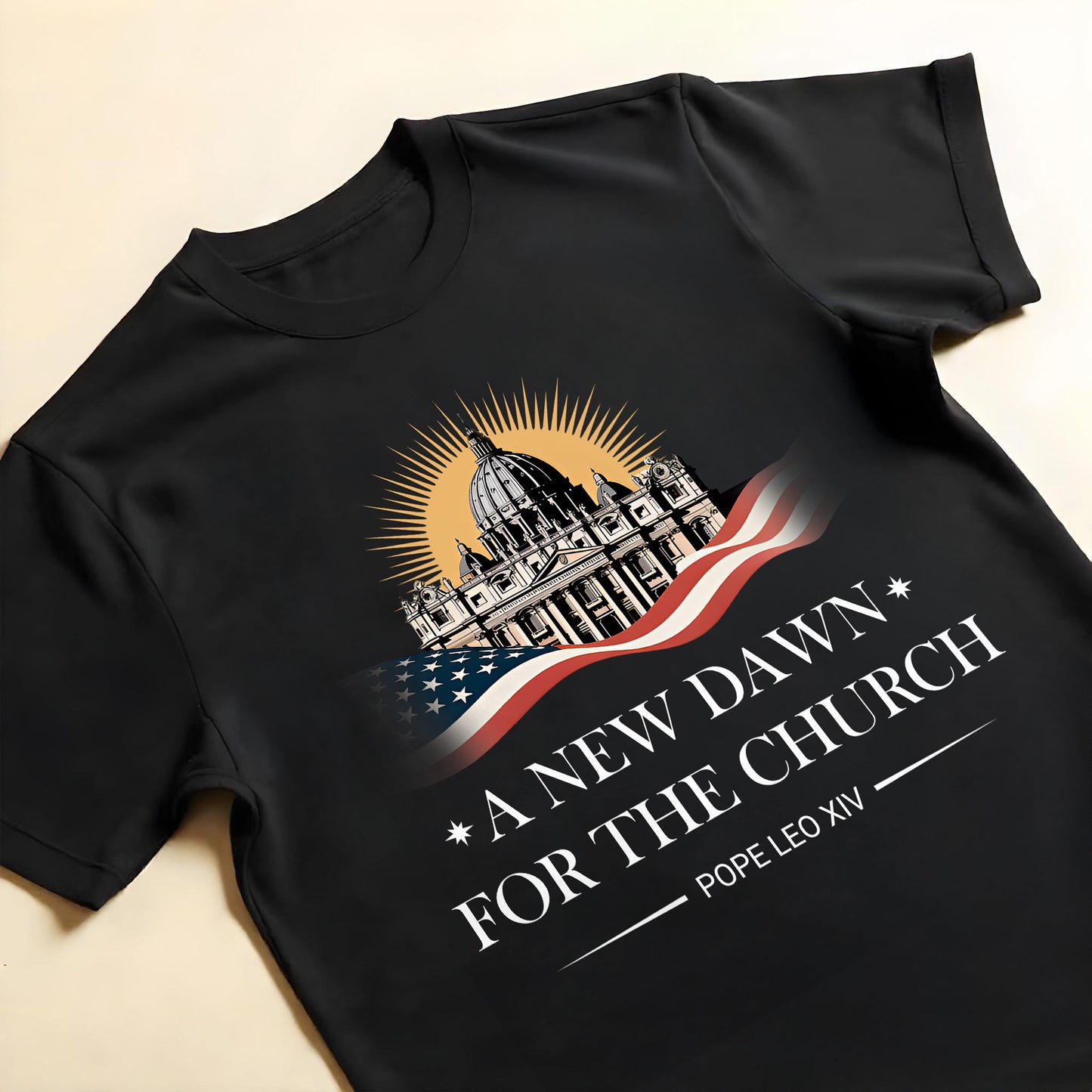 A New Dawn For The Church, Catholic Church and American Flag