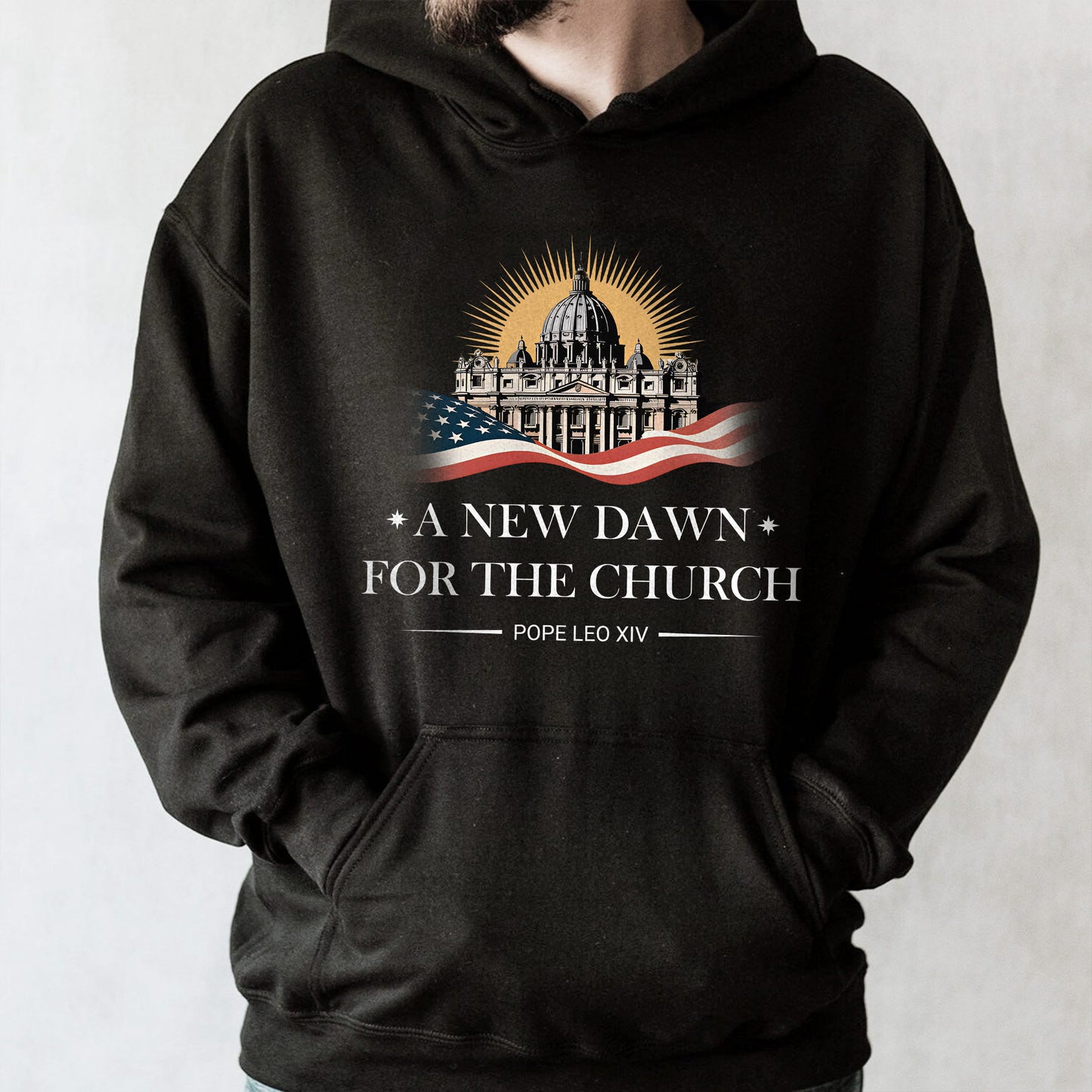 A New Dawn For The Church, Catholic Church and American Flag
