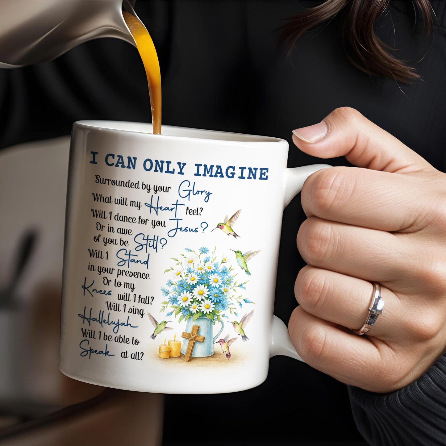 I CAN ONLY IMAGINE - Personalized Custom Coffee Mug - FTH064_MG