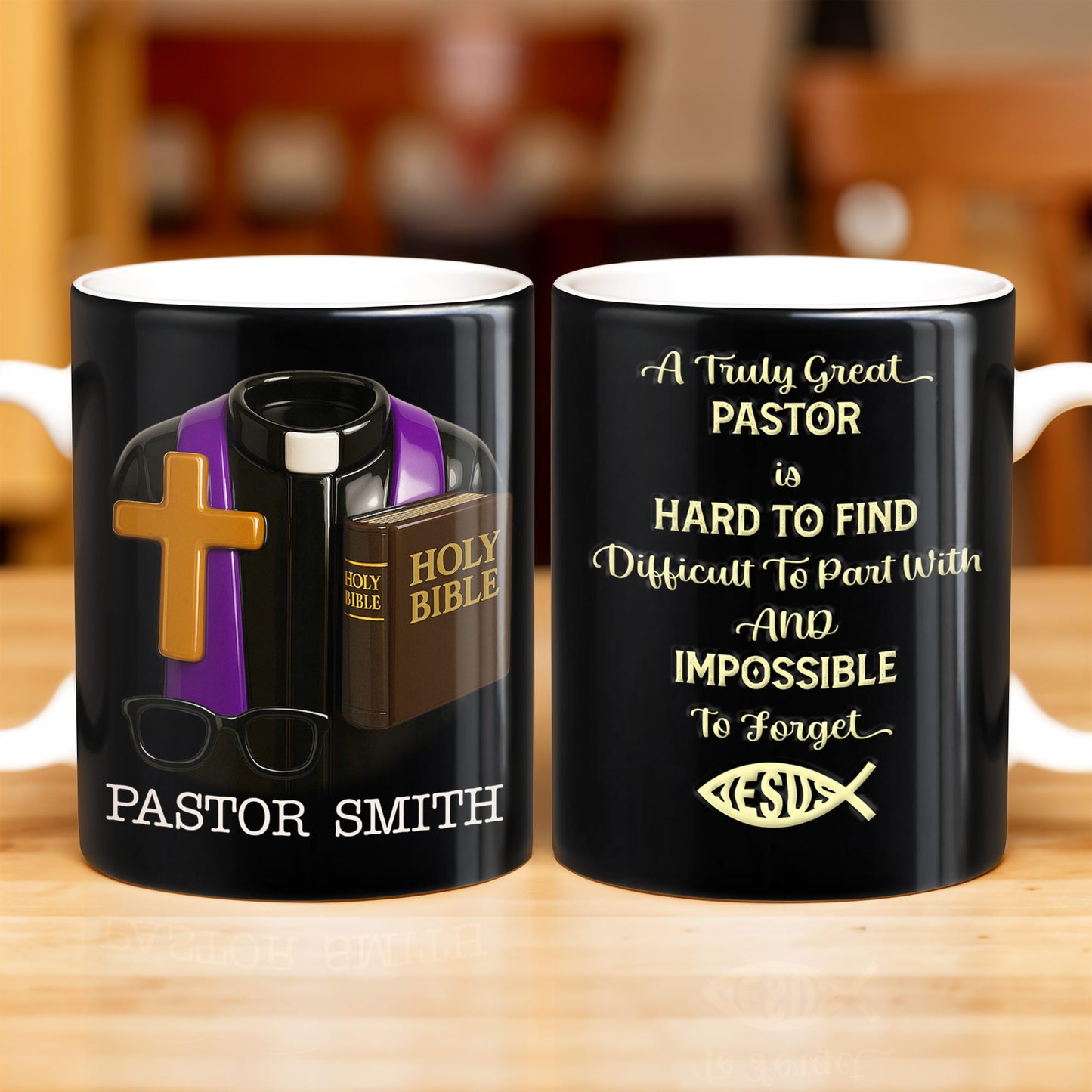 A Truly Great Pastor Is Hard To Find, Cross, Holy Bible And Glasses