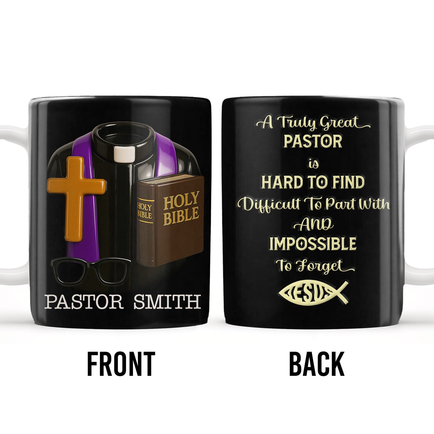 A Truly Great Pastor Is Hard To Find, Cross, Holy Bible And Glasses