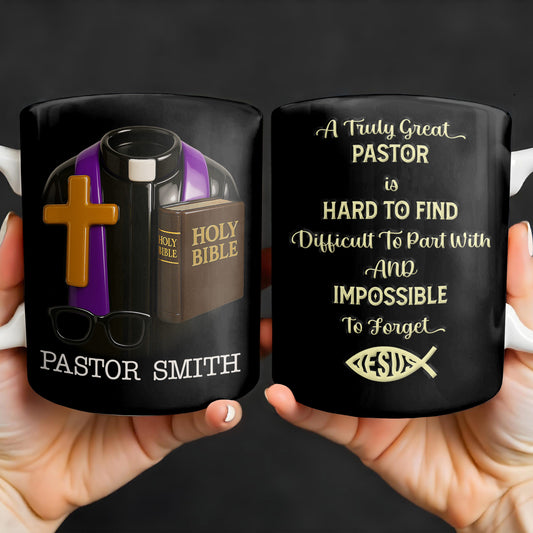 A Truly Great Pastor Is Hard To Find, Cross, Holy Bible And Glasses