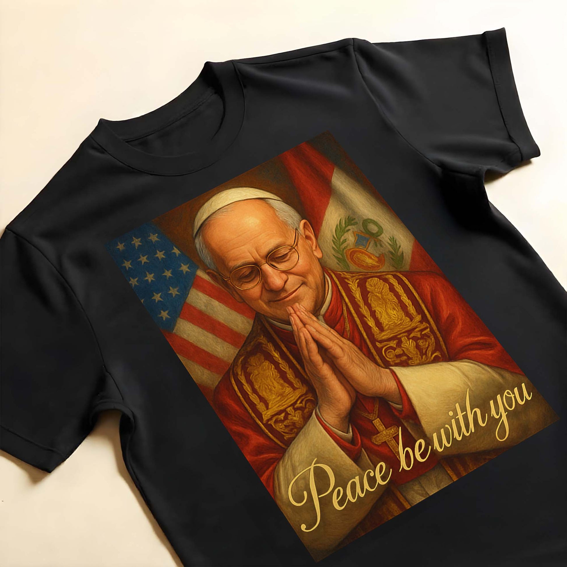 Peace Be With You, Cardinal and American Flag