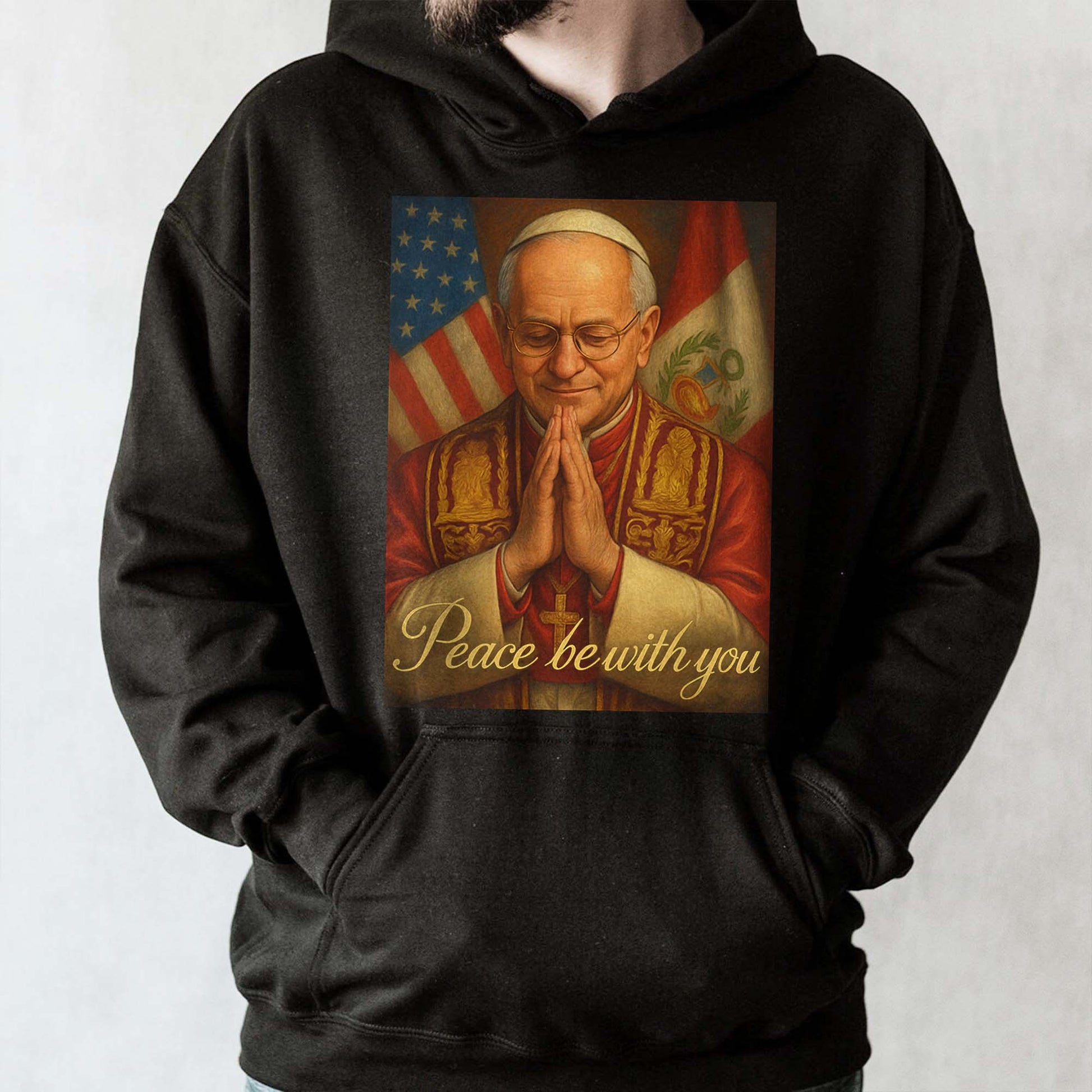 Peace Be With You, Cardinal and American Flag