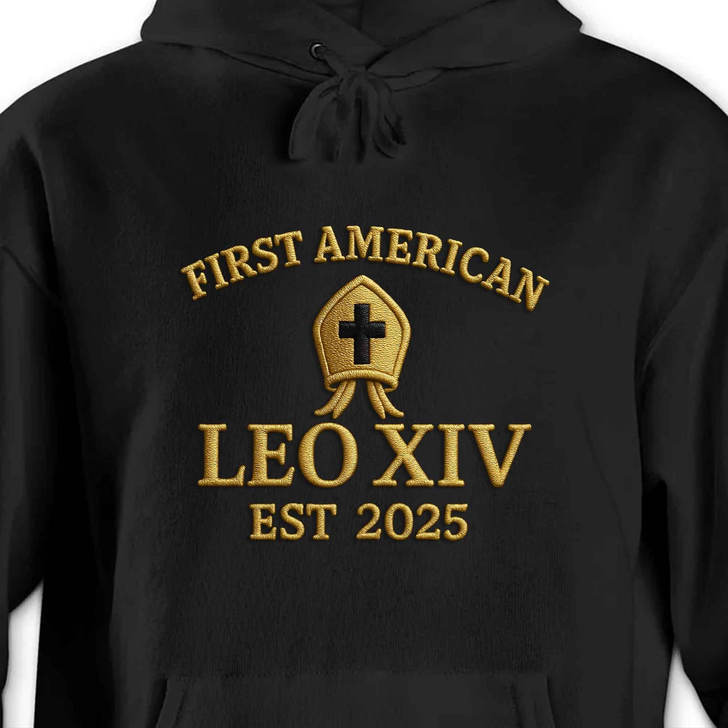 First American Leo XIV Est 2025, Crest and Text