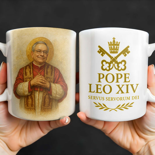 Pope Leo XIV, Servus Servorum Dei, Portrait and Religious Emblem