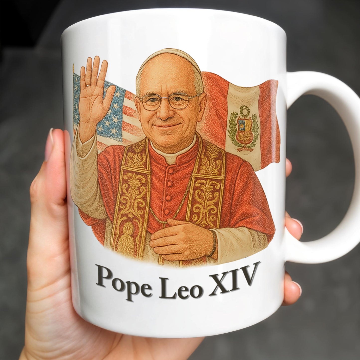 Pope Leo XIV, Flags