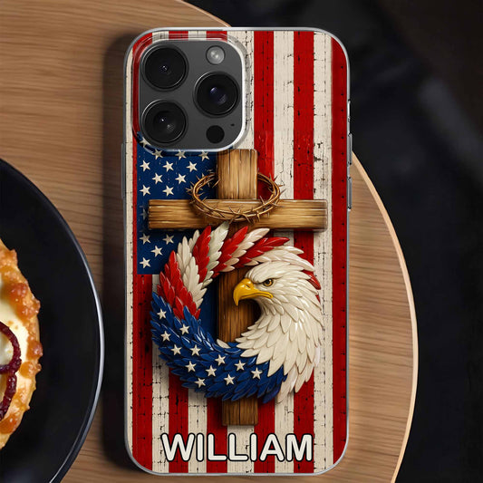 Proudly Embrace Your Freedom And Heritage With American Flag And Eagle