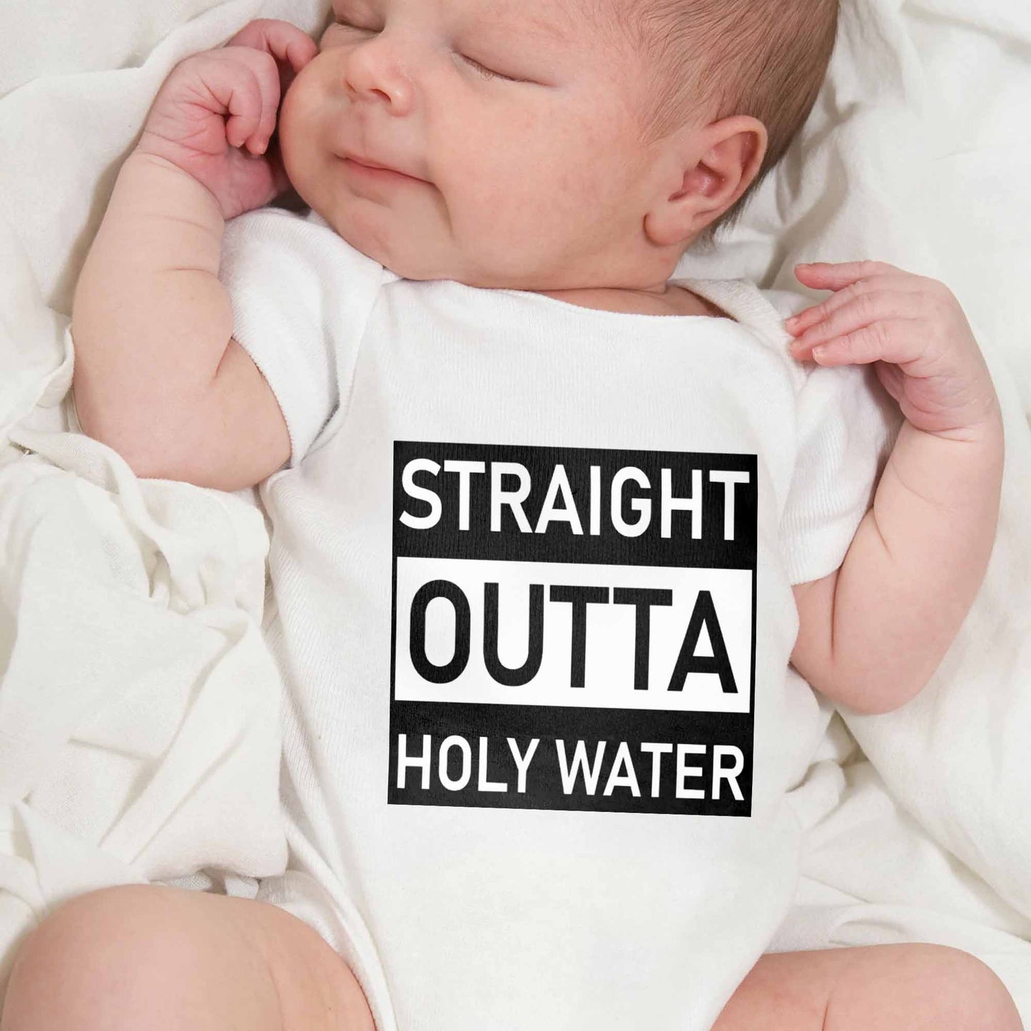 Straight Outta Holy Water Personalized Baby Gear