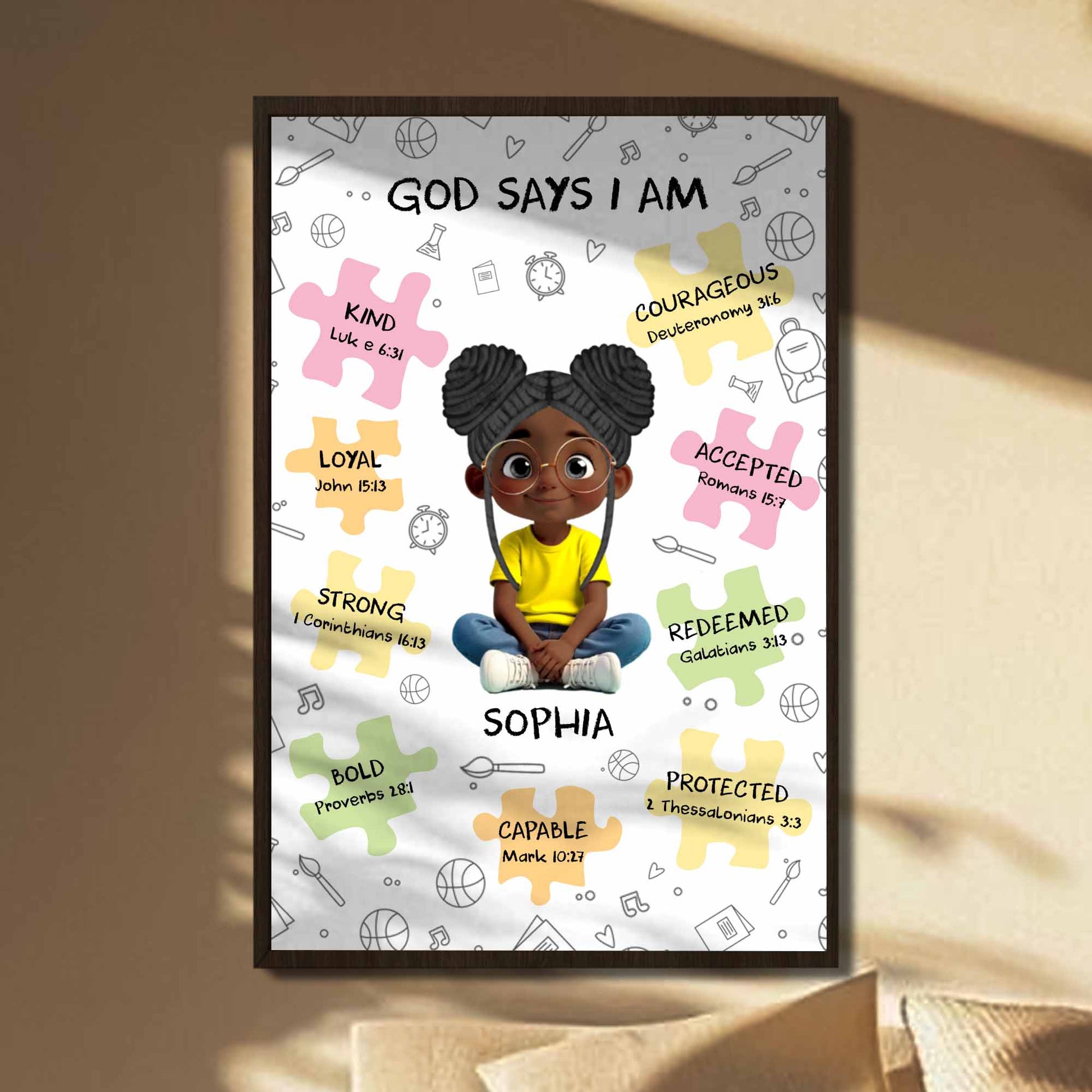 God Says I Am Kind, Loyal, Strong, Bold, Capable