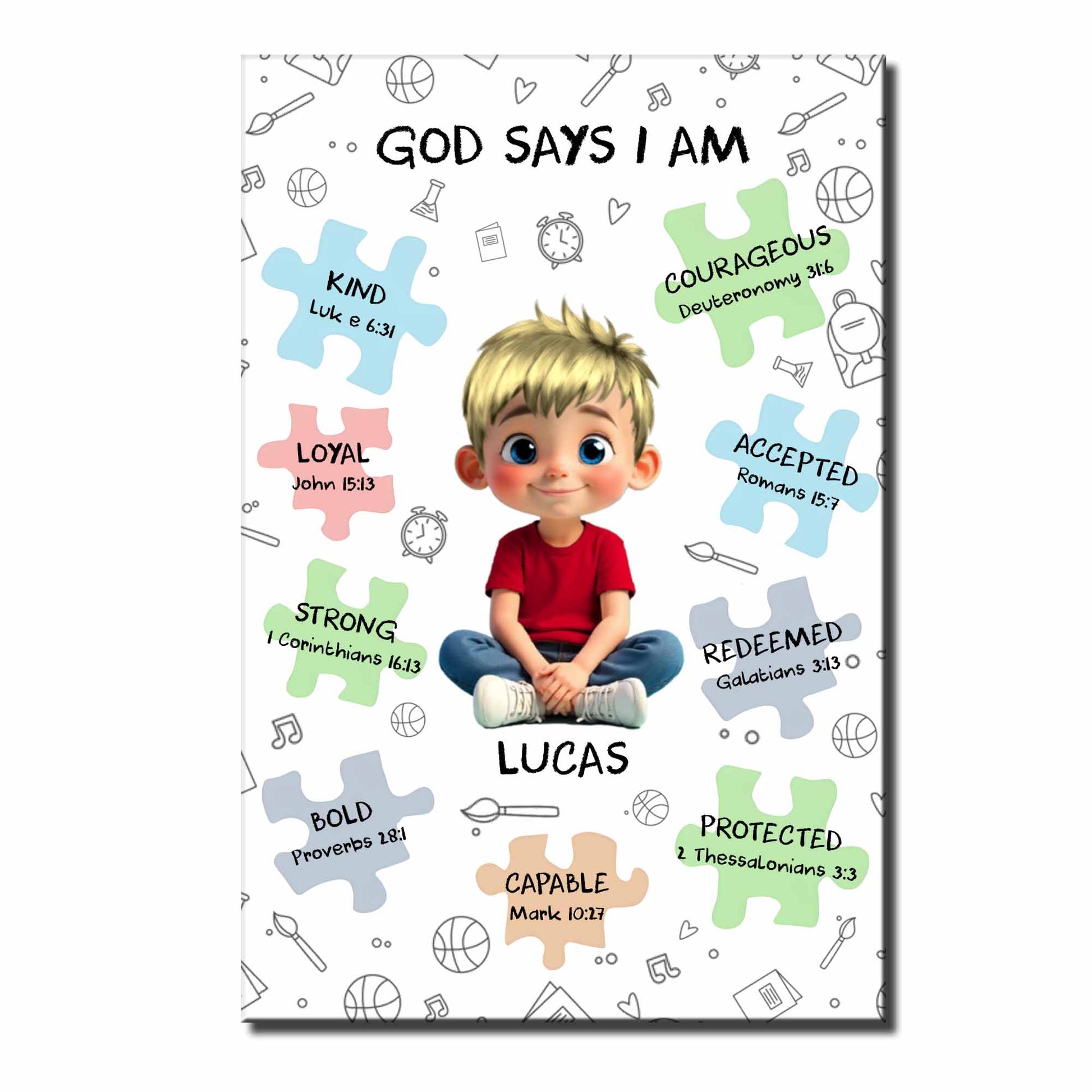 God Says I Am Kind, Loyal, Strong, Bold, Capable