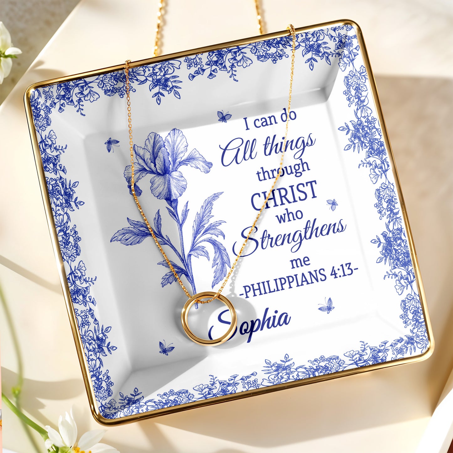 I Can Do All Things Through Christ, Floral Design
