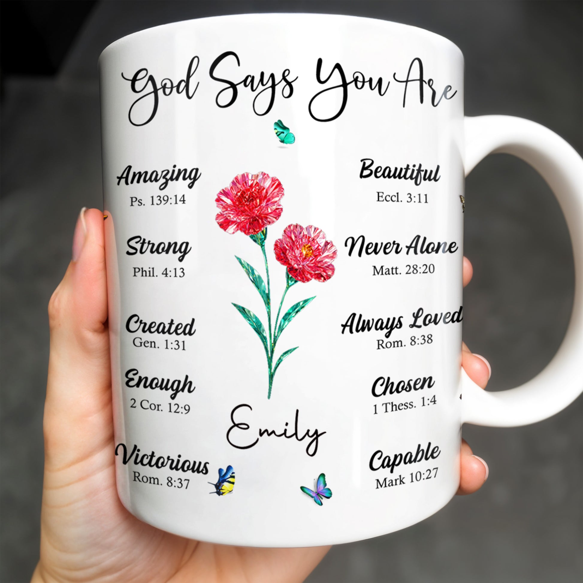 God Says You Are Amazing, Beautiful, Strong Mug
