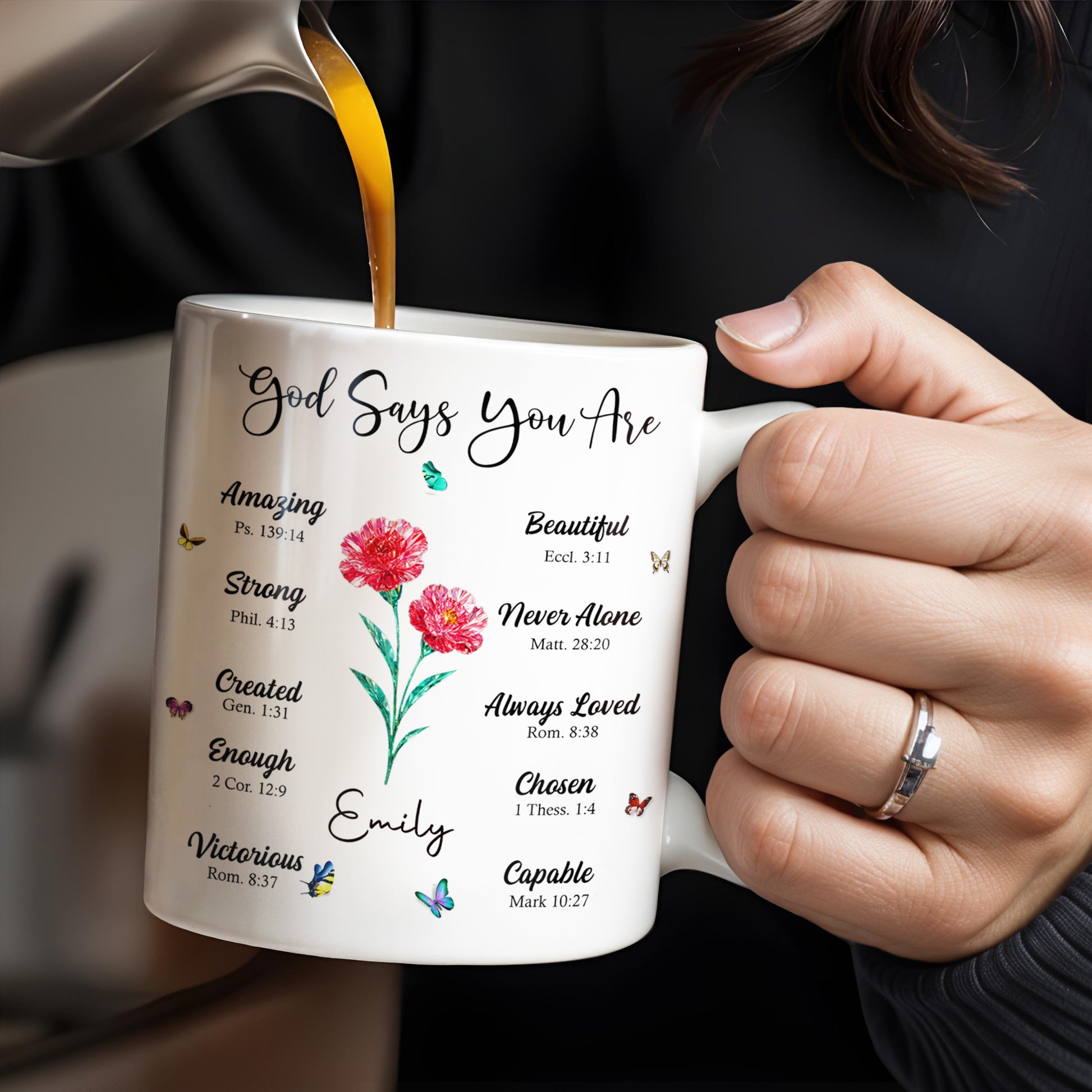 God Says You Are Amazing, Beautiful, Strong Mug