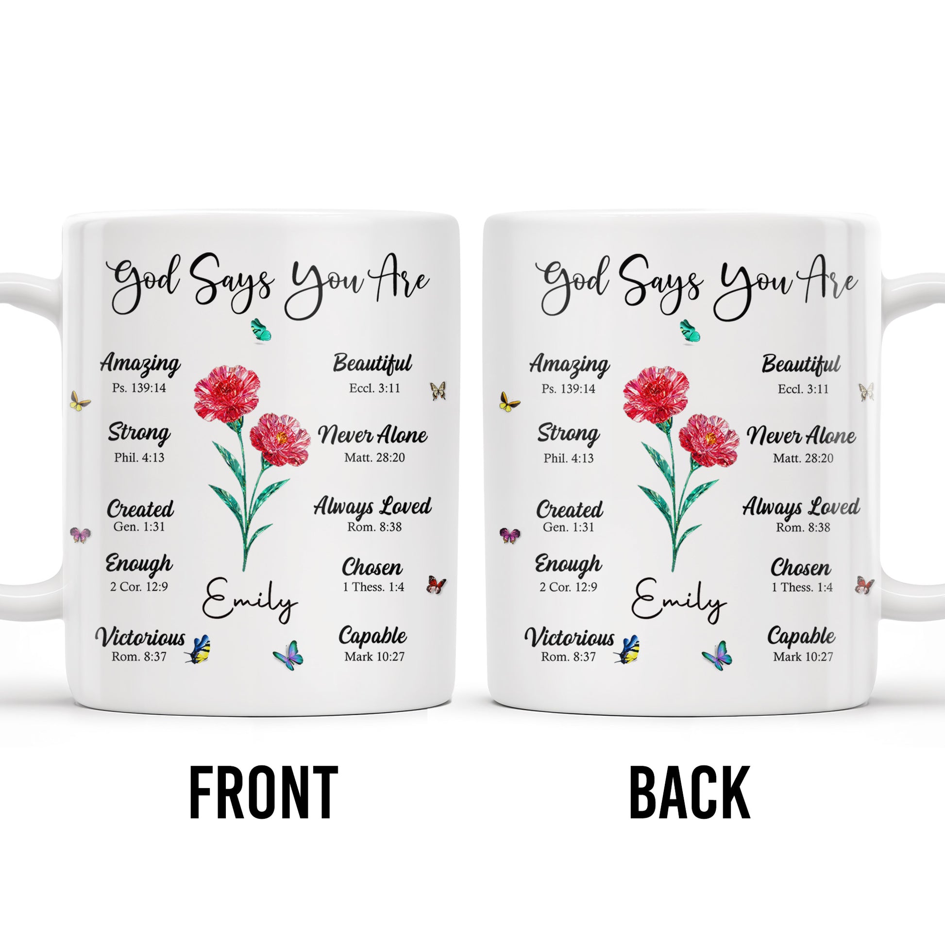 God Says You Are Amazing, Beautiful, Strong Mug