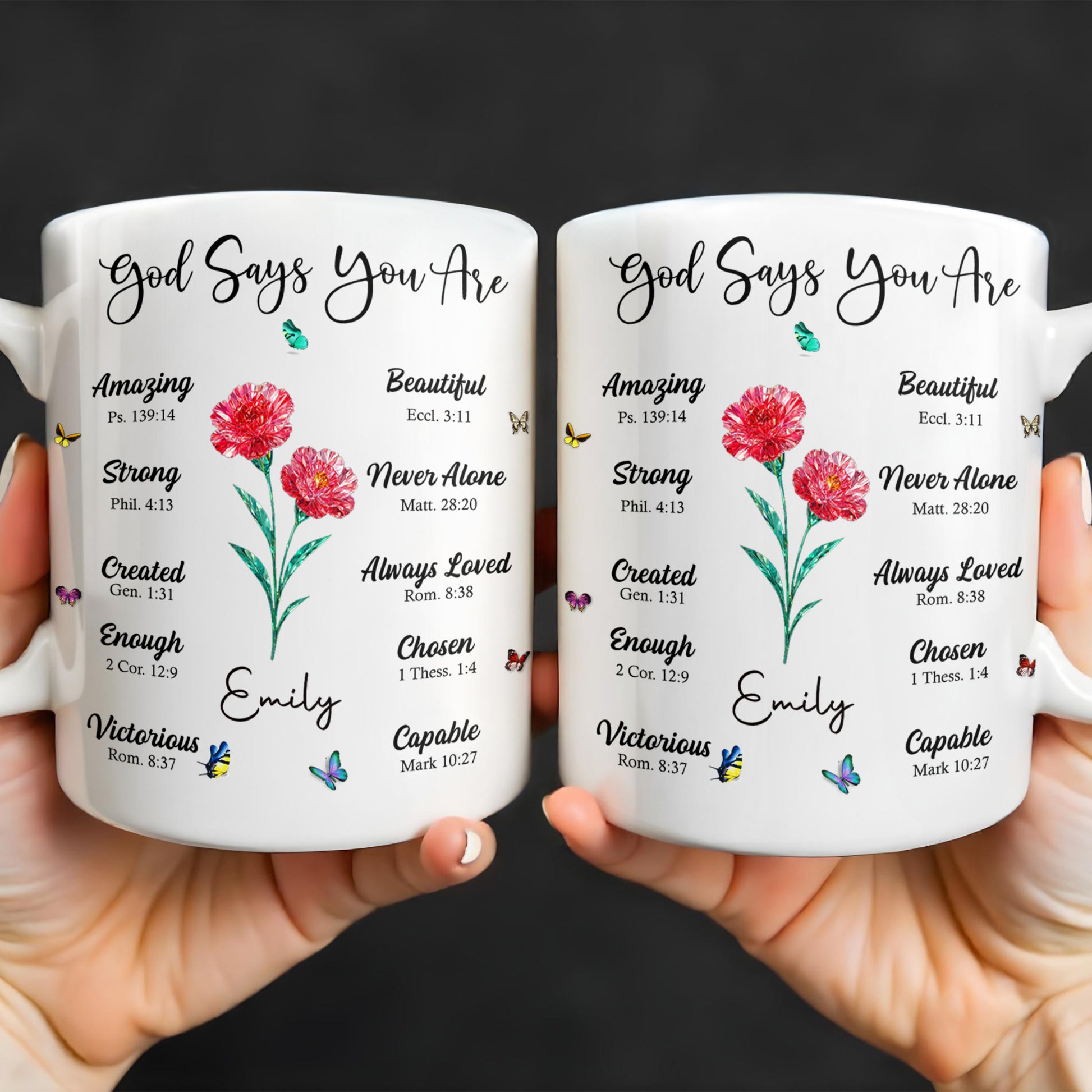 God Says You Are Amazing, Beautiful, Strong Mug