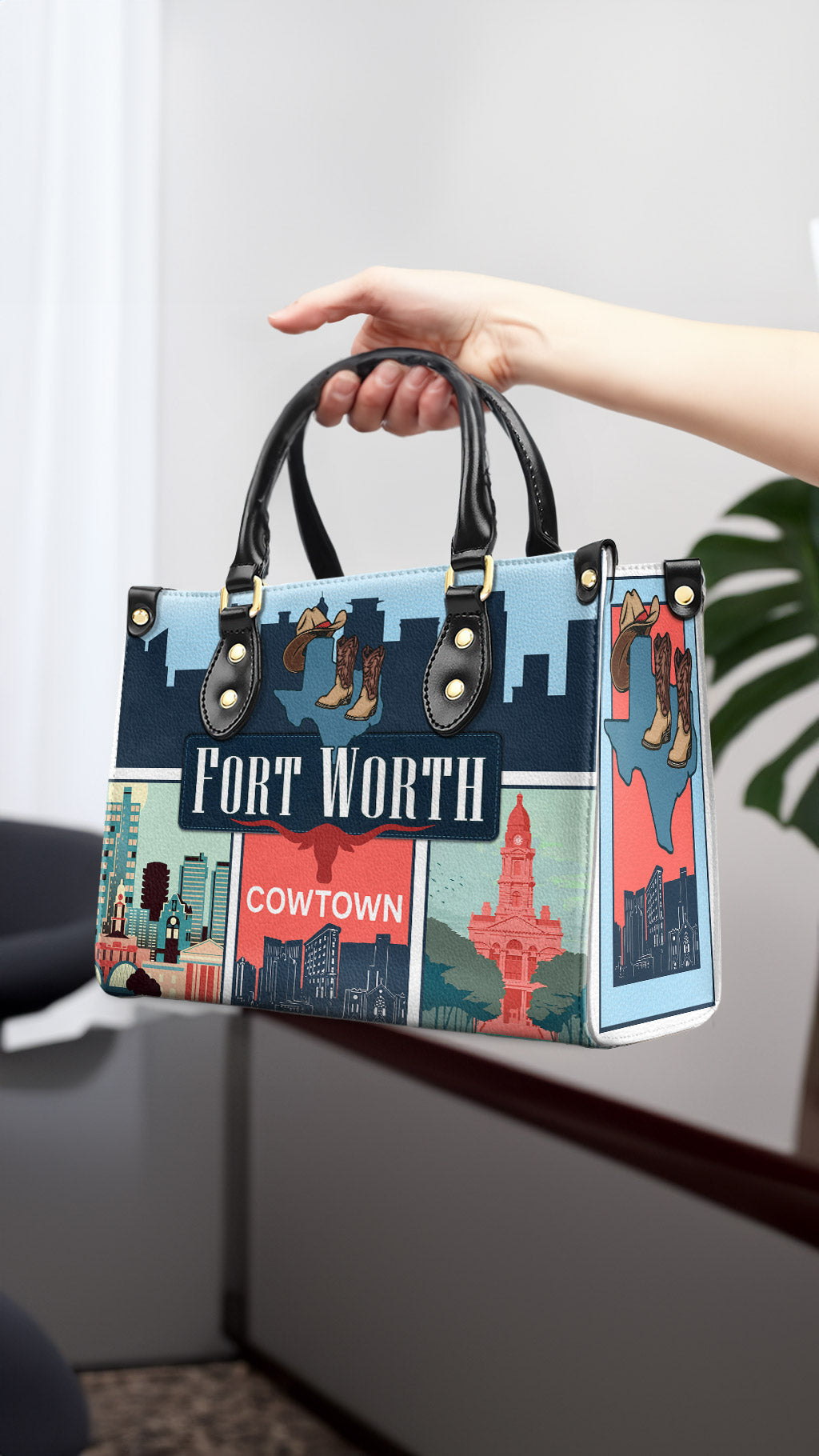 Fort Worth - Leather Handbag - FW01