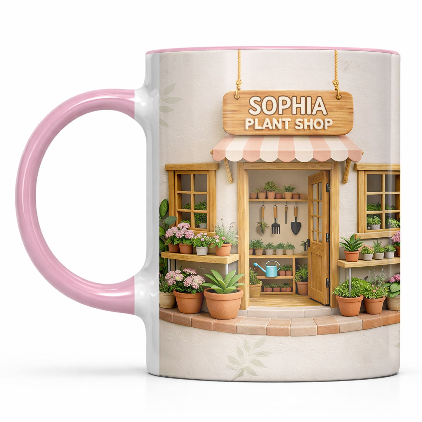 My Plant Shop With Potted Flowers And Gardening Tools