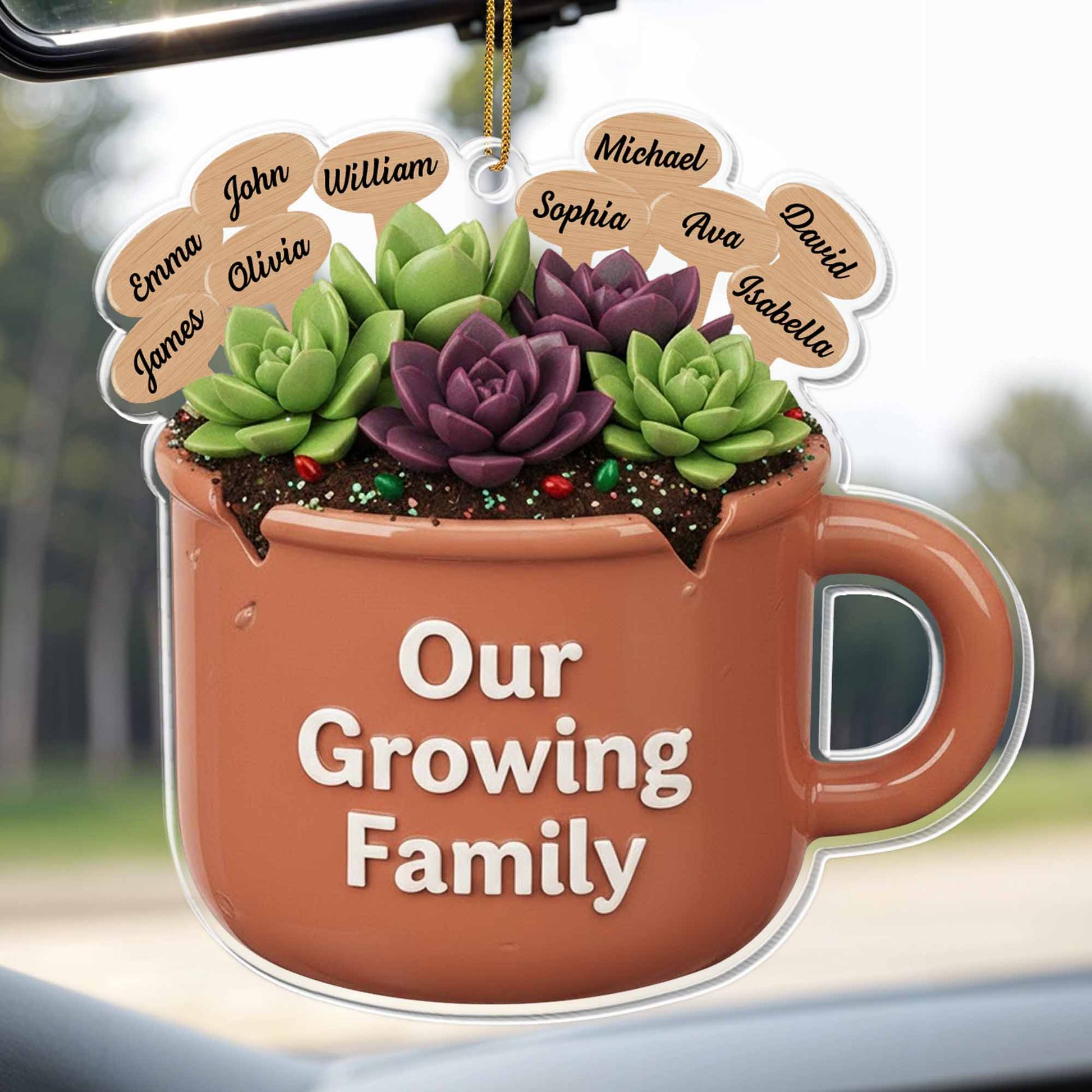 Our Growing Family Succulent Coffee Mug