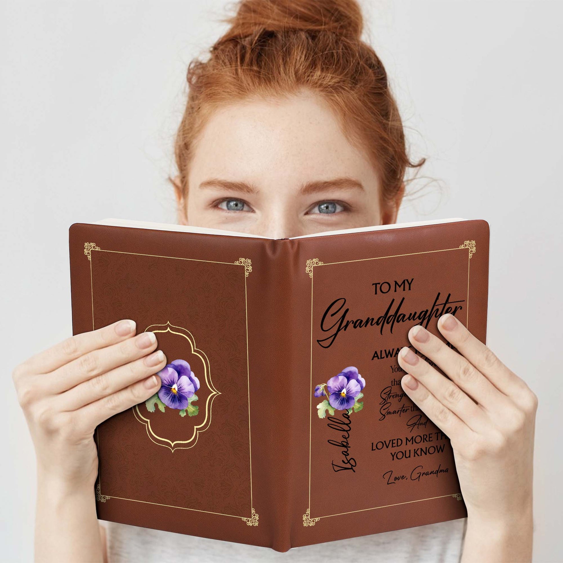 Braver Than You Believe With Violets, Special Gift For Granddaughters