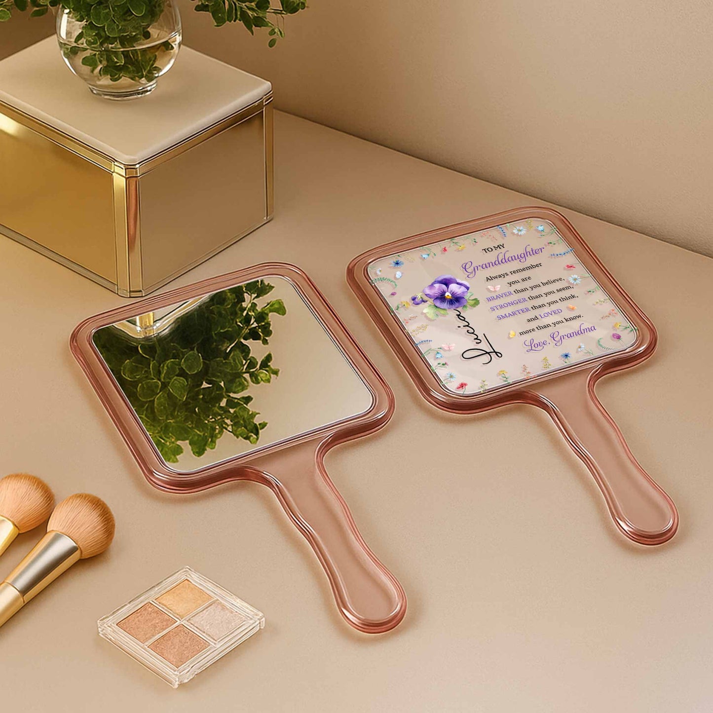 To My Granddaughter, Always Remember, Pansy Flowers