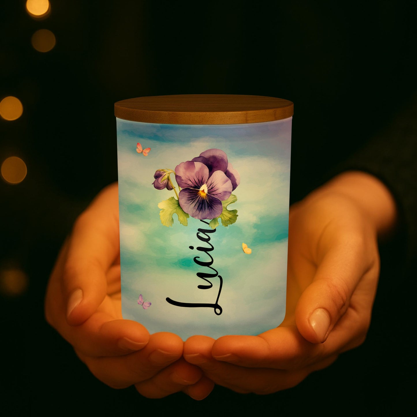 To My Granddaughter, Always Remember You Are Brave - Personalized Custom Glass Jar With LED - GDT002_LEJAR