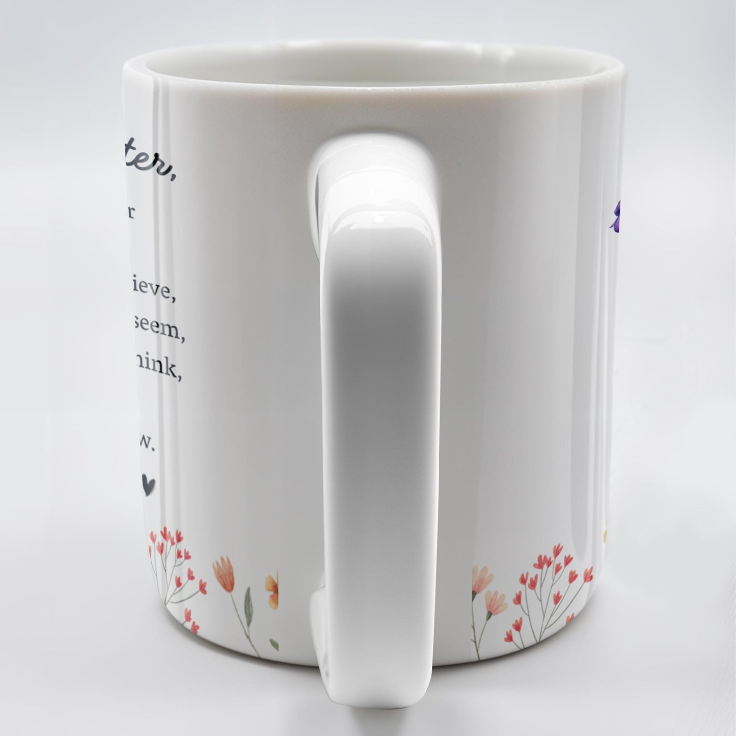 Braver Stronger Smarter Loved Floral Granddaughter Mug - Personalized Custom Coffee Mug - GDT002_MG