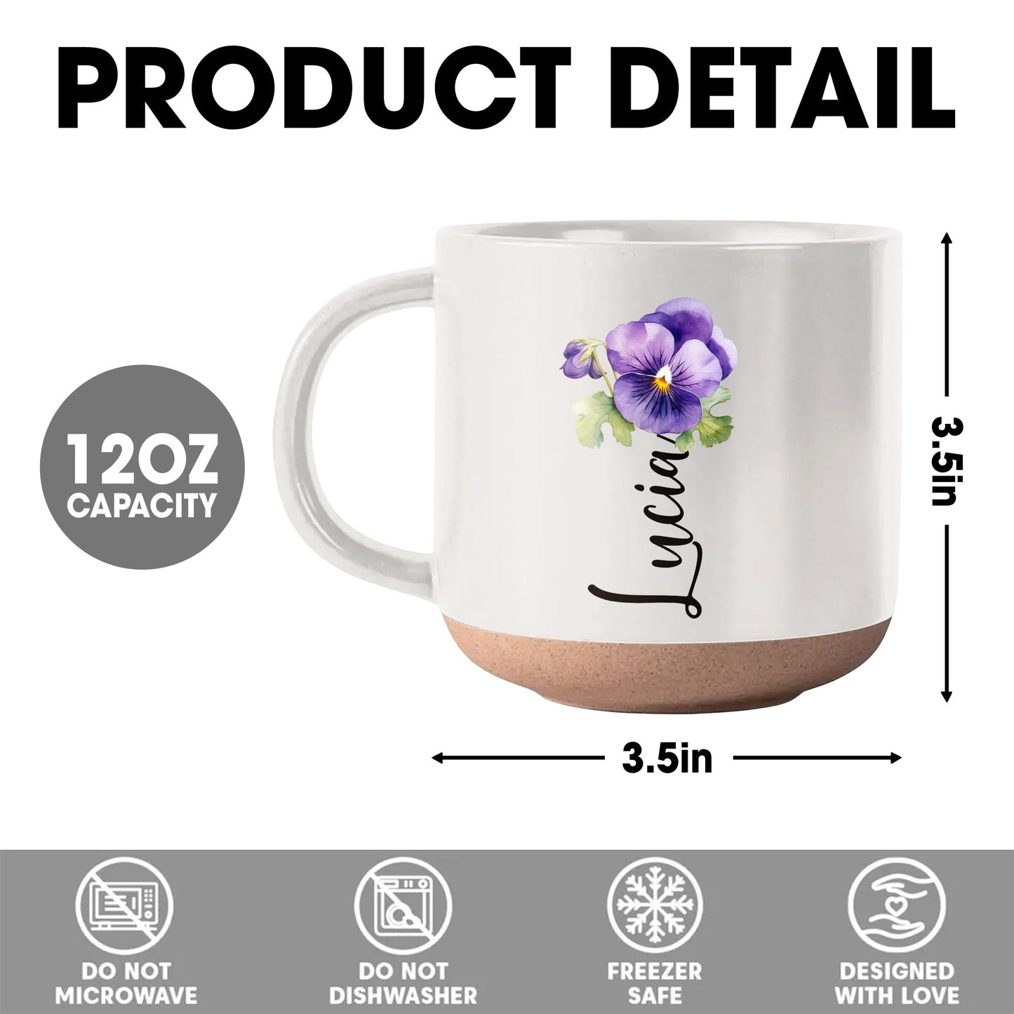 To My Granddaughter Always Remember You Are Loved - Personalized Pottery Mug, White Color - GDT002_PMGW