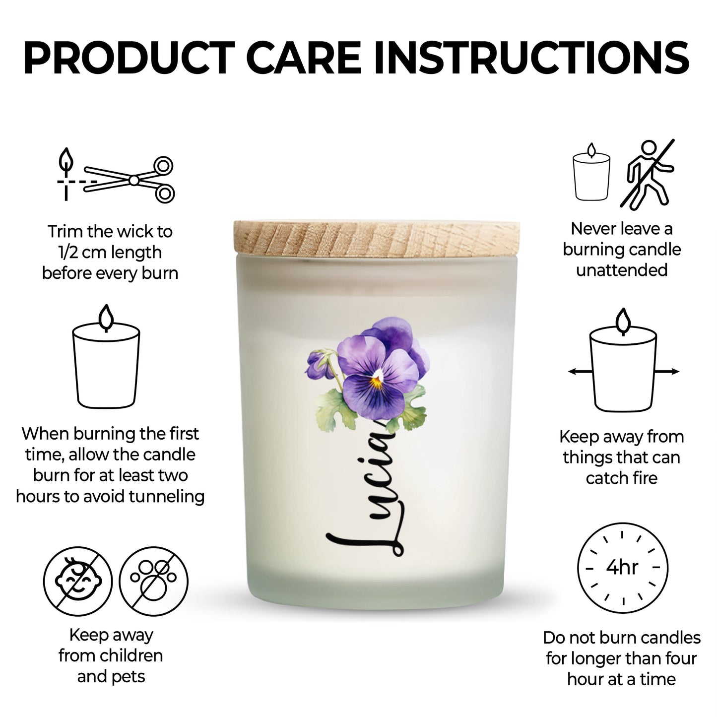 Granddaughter You Are Braver, Stronger, Smarter Candle - Personalized Scented Candle With Wooden Lid - GDT002_SECA