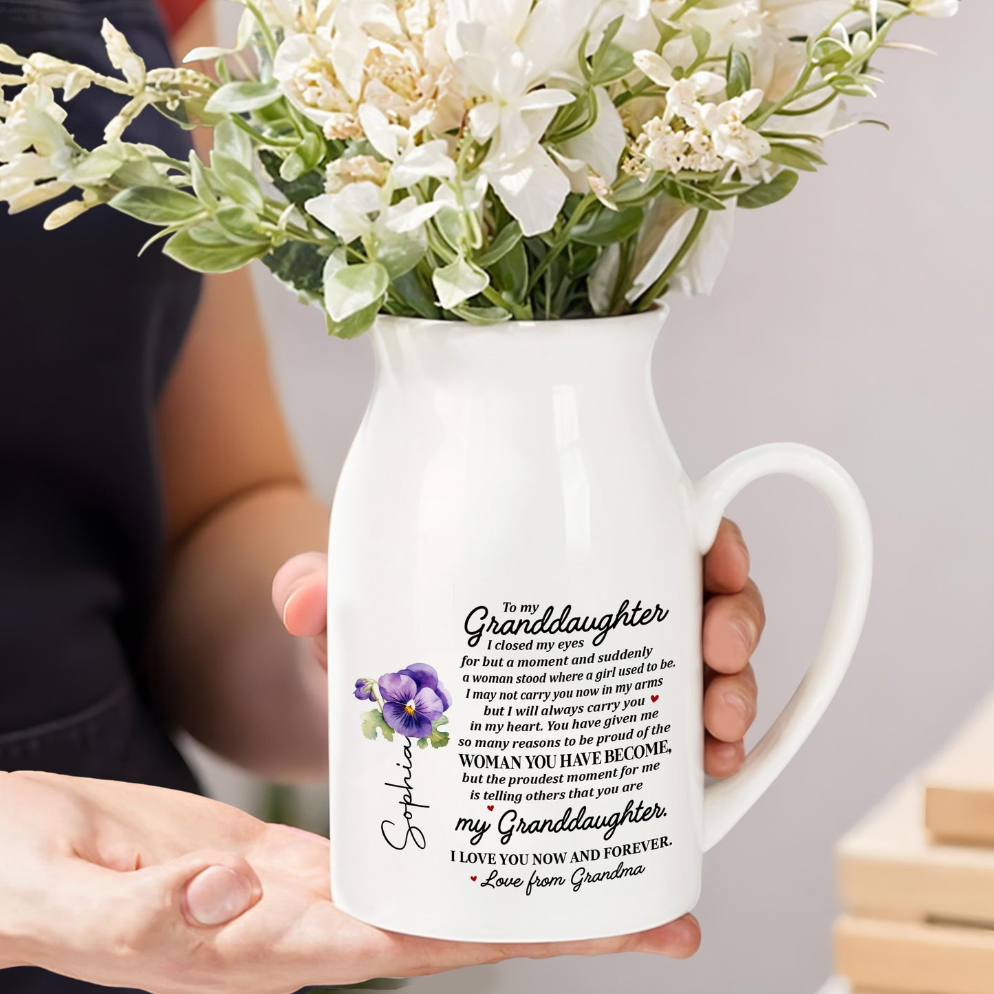 Grandmother Love And Proud Personalized Gift For A Granddaughter