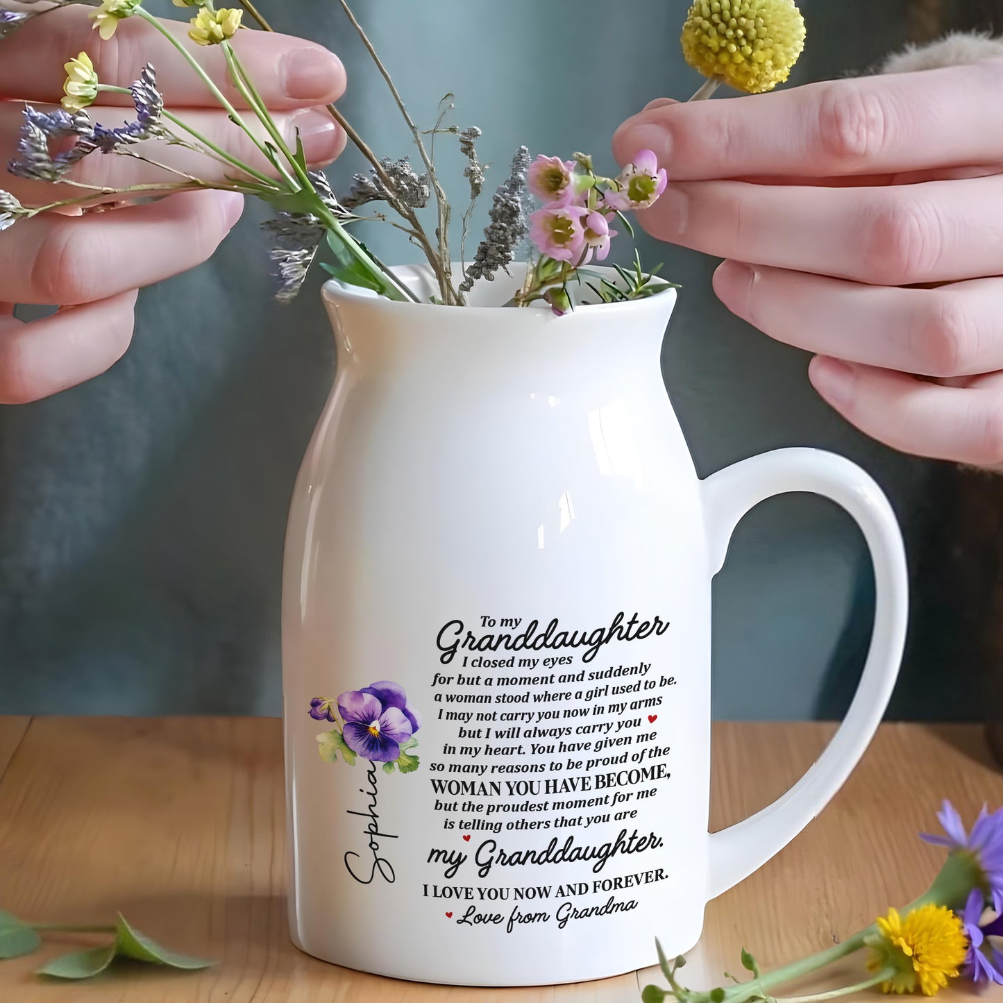 Grandmother Love And Proud Personalized Gift For A Granddaughter