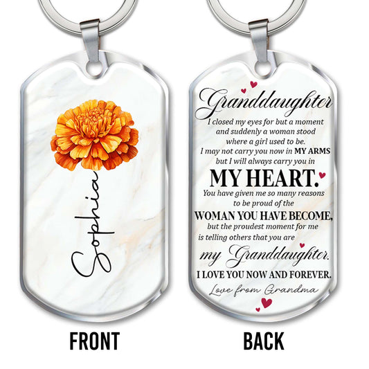 Grandma's Love and Pride for Her Granddaughter With Marigold Flower