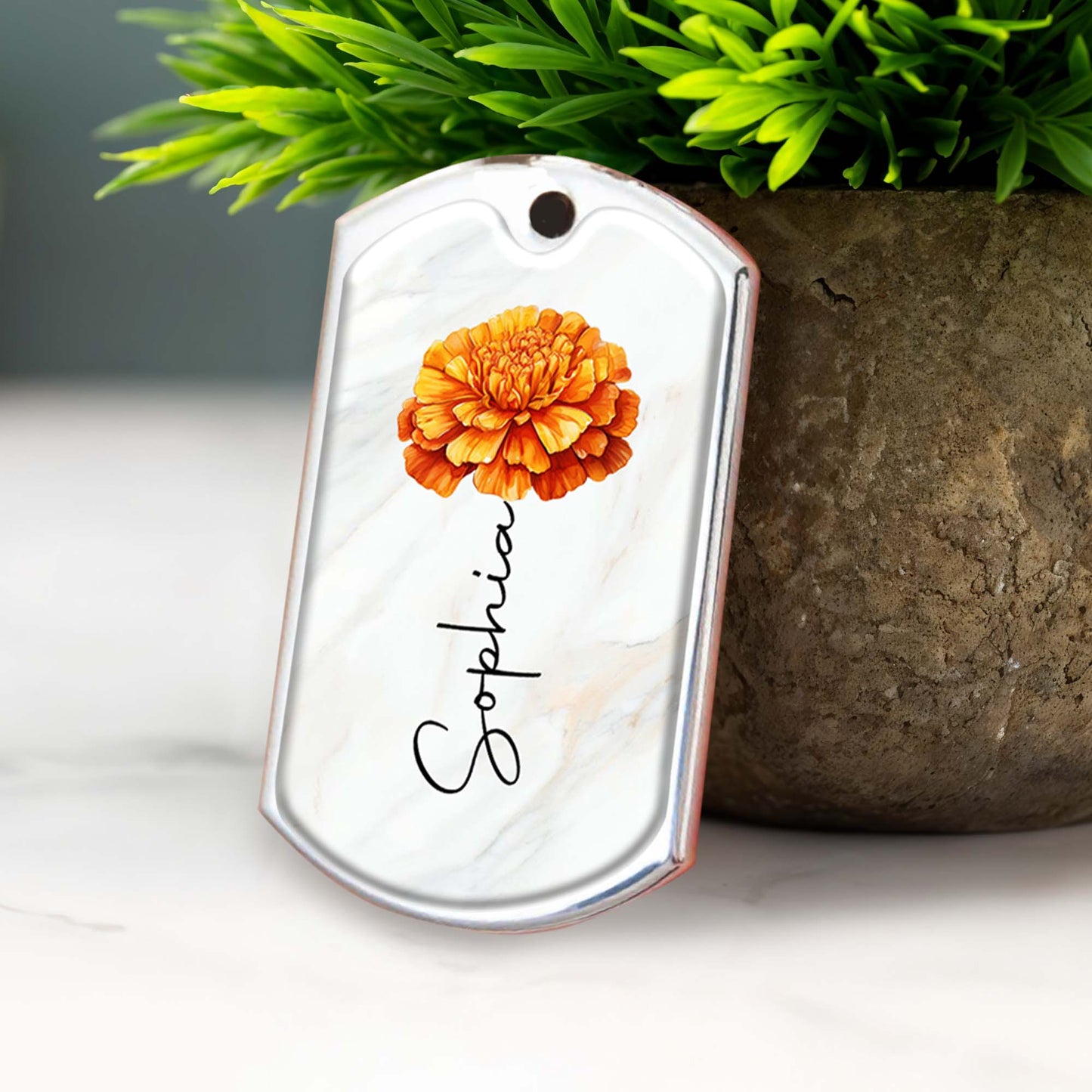 Grandma's Love and Pride for Her Granddaughter With Marigold Flower