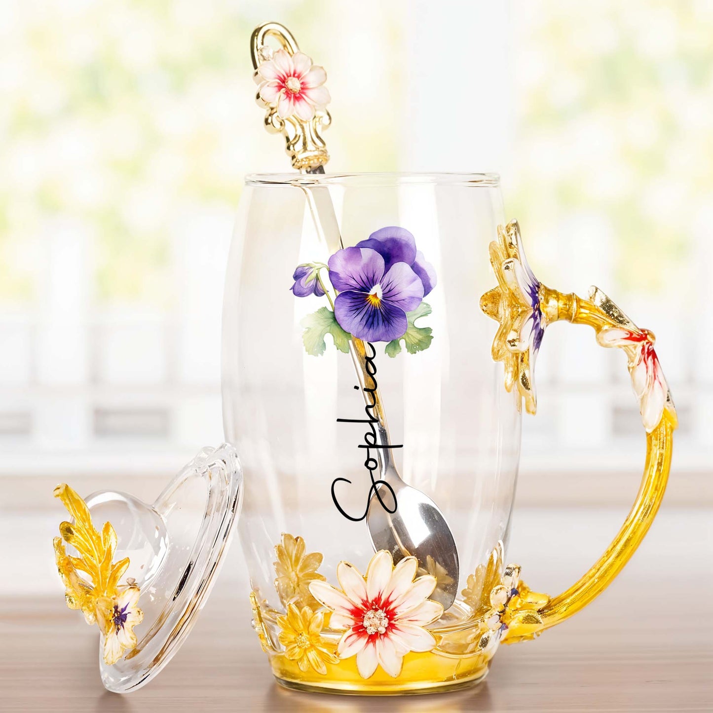 Sip Your Way Through Spring, Enamel And Flowers
